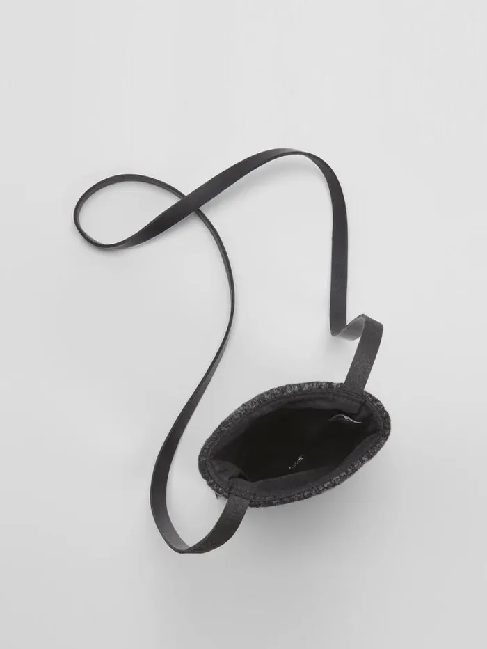 Eileen Fisher Accessories Waste No More Felted Phone Pouch Charcoal 8211 Shop