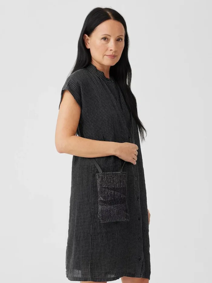 Eileen Fisher Accessories Waste No More Felted Phone Pouch Charcoal 8211 Shop