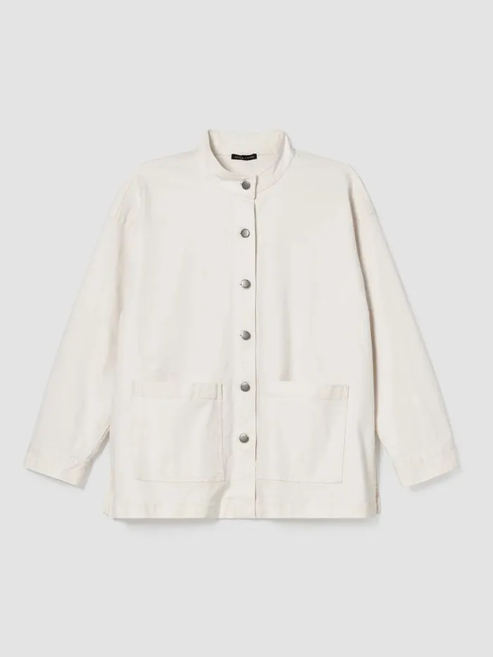 Eileen Fisher Denim Undyed Organic Cotton Denim Jacket Undyed Natural 8211 Shop