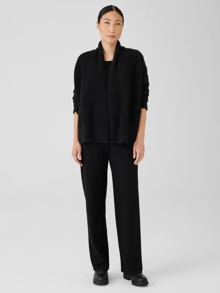 Eileen Fisher Extended Sizing 1X3X Cashmere Silk Bliss Shawl Collar Cardigan Black 8211 Shop