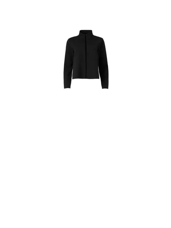 Eileen Fisher Extended Sizing 1X3X Cotton Blend Ponte Stand Collar Jacket Black 8211 Shop