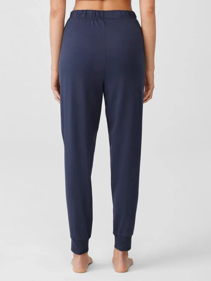 Eileen Fisher Extended Sizing 1X3X Organic Cotton InterlockJogger Sleep Pant Indigo 8211 Shop