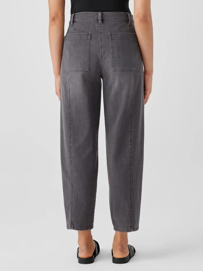 Eileen Fisher Extended Sizing 1X3X Organic Cotton Stretch Lantern Jean Carbon 8211 Shop