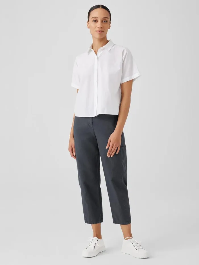 Eileen Fisher Pants Shorts and Jumpsuits Cotton Hemp Stretch Lantern Pant Black 8211 Shop