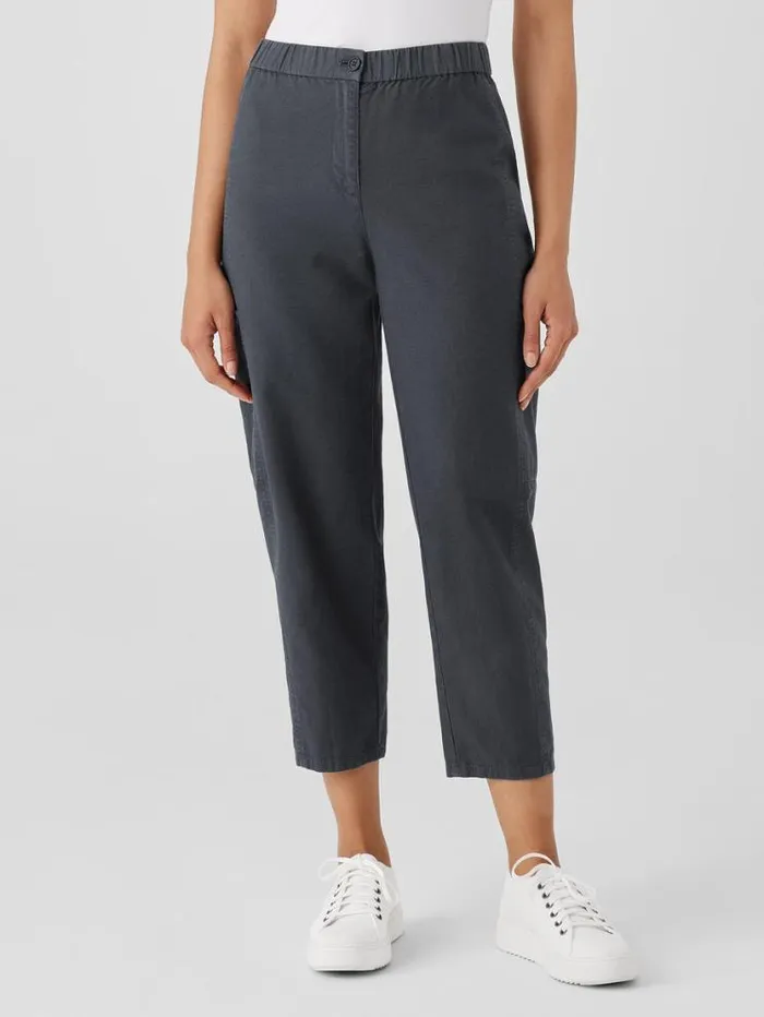 Eileen Fisher Pants Shorts and Jumpsuits Cotton Hemp Stretch Lantern Pant Black 8211 Shop