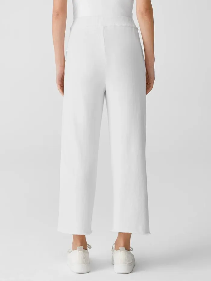 Eileen Fisher Pants Shorts and Jumpsuits Lightweight Organic Cotton Terry Straight Pant White 8211 Shop