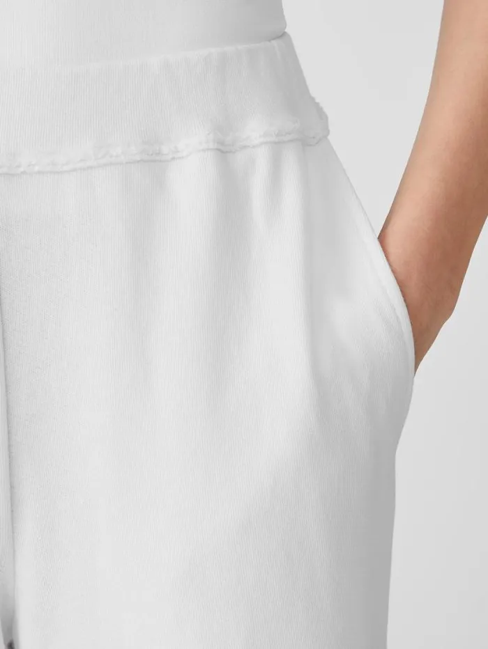 Eileen Fisher Pants Shorts and Jumpsuits Lightweight Organic Cotton Terry Straight Pant White 8211 Shop