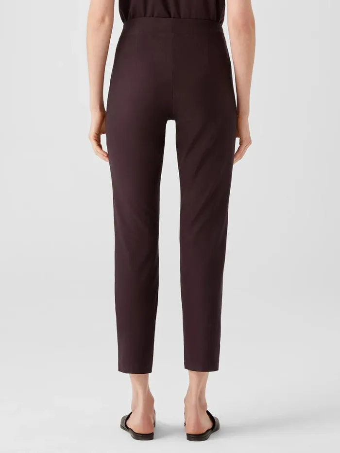 Eileen Fisher Pants Shorts and Jumpsuits Washable Stretch Crepe Slim Ankle Pant Cassis 8211 Shop