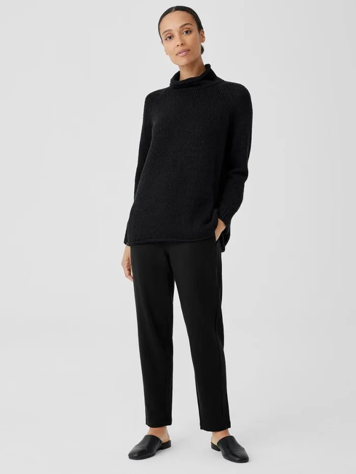 Eileen Fisher Petite Cozy Brushed Terry Hug Slouchy Pant Black 8211 Shop
