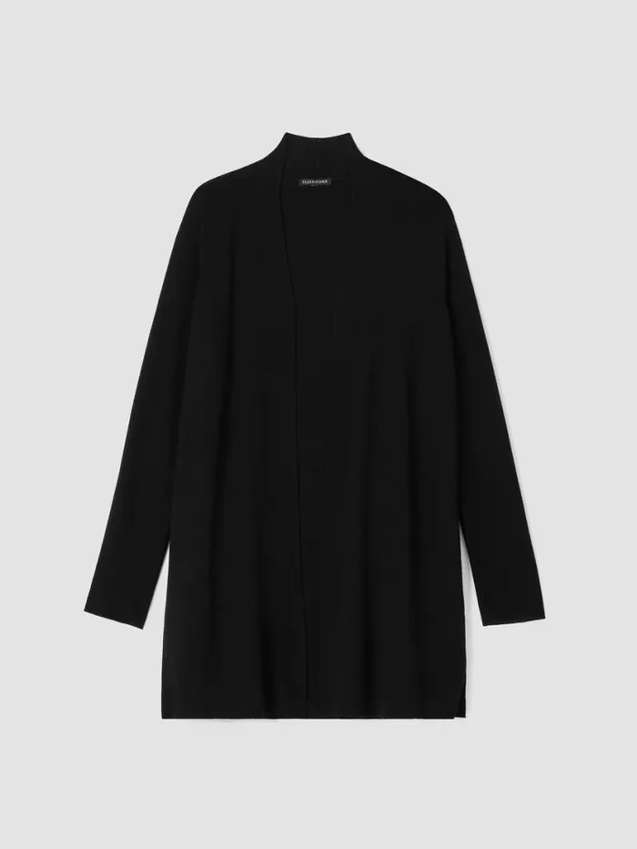 Eileen Fisher Petite Ultrafine Merino Long Cardigan Black 8211 Shop