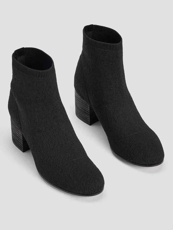 Eileen Fisher Shoes Oriel Recycled Stretch Knit Bootie Black 8211 Shop