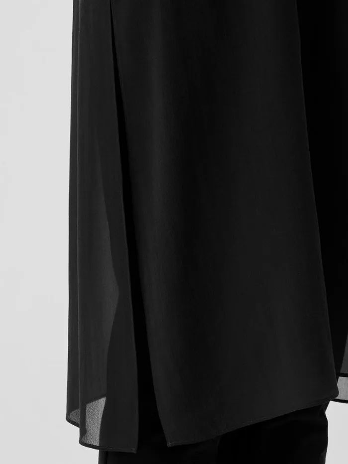 Eileen Fisher Tops and Tees Stretch Silk Jersey Mock Neck Top Black 8211 Shop