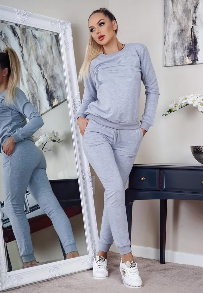 Eliana Grey Printed Cg Tracksuit Women Missfiga LoungewearTracksuits