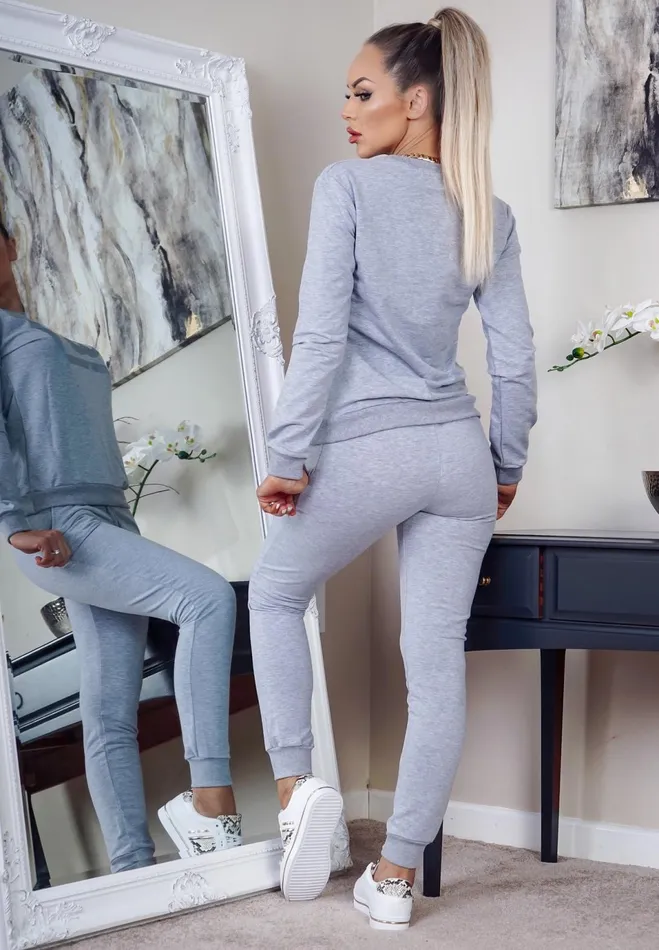 Eliana Grey Printed Cg Tracksuit Women Missfiga LoungewearTracksuits
