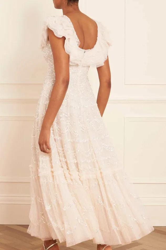 Everthine Ankle Gown Champagne Women Needle and Thread Dresses