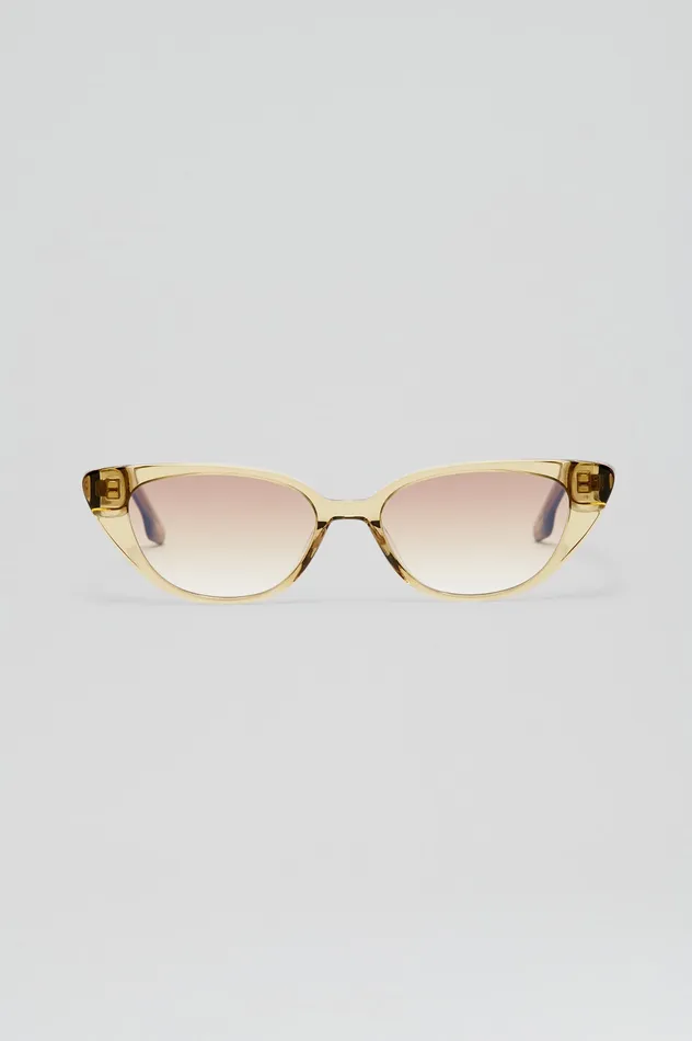Eyewear Scanlan Theodore Women ST FELINE OVAL SUNGLASSES SAHARA Eyewear Scanlan Theodore Women ST FELINE OVAL SUNGLASSES SAHARA