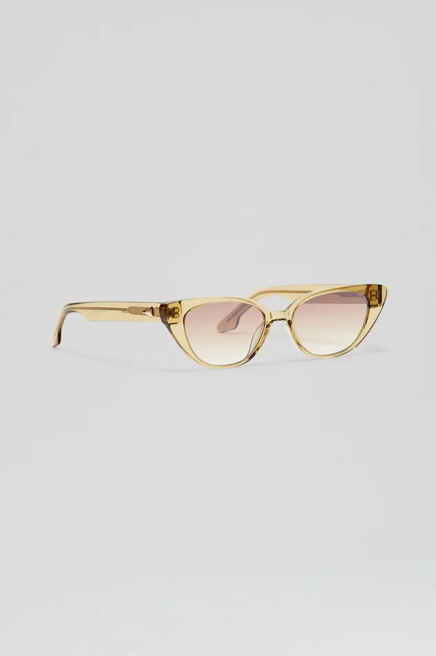 Eyewear Scanlan Theodore Women ST FELINE OVAL SUNGLASSES SAHARA Eyewear Scanlan Theodore Women ST FELINE OVAL SUNGLASSES SAHARA