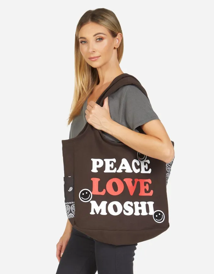 Fatima Peace Love Moshi Onyx Black Bandana Women039s Lauren Moshi Bags