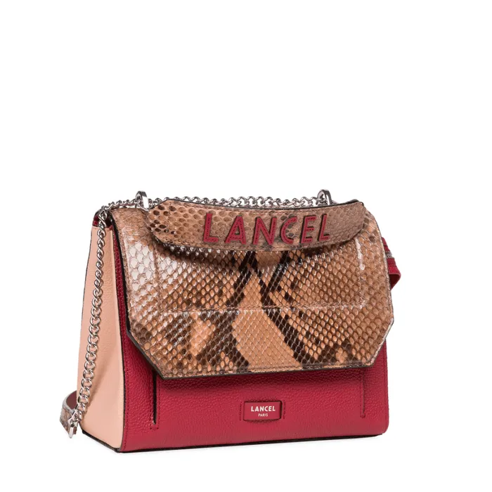 Flap Bag With Handle Multico Granite Women Lancel Hand Bags Flap Bag With Handle Multico Granite Women Lancel Hand Bags