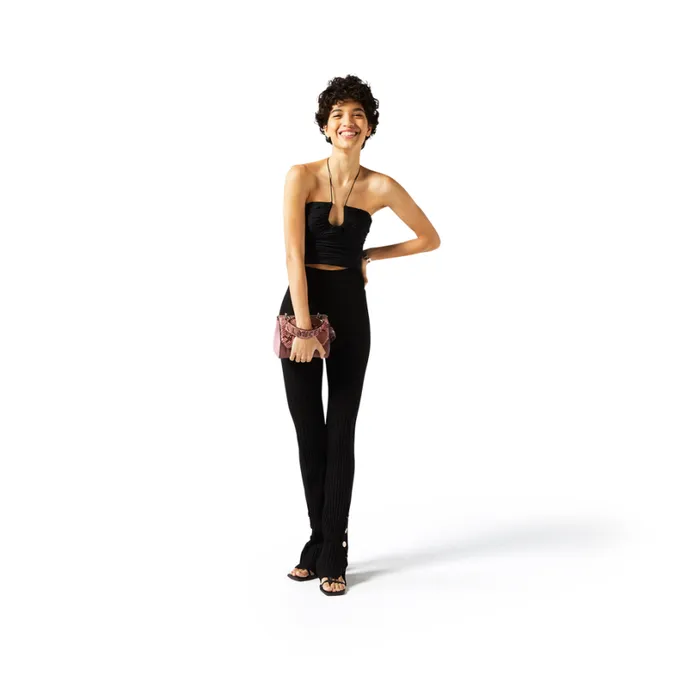 Flap Bag With Handle Multico Magnolia Women Lancel The Exotics Flap Bag With Handle Multico Magnolia Women Lancel The Exotics