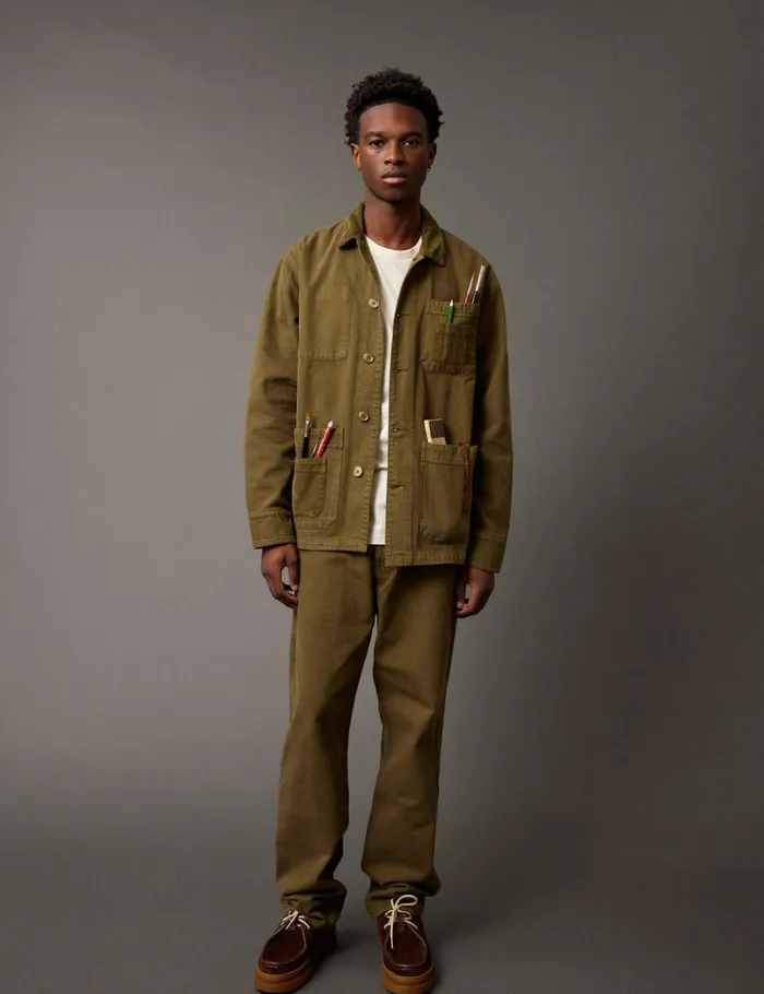 Fort Jackets FORT X KLEMAN OVERSHIRT Army 8211 Men Fort Jackets FORT X KLEMAN OVERSHIRT Army 8211 Men