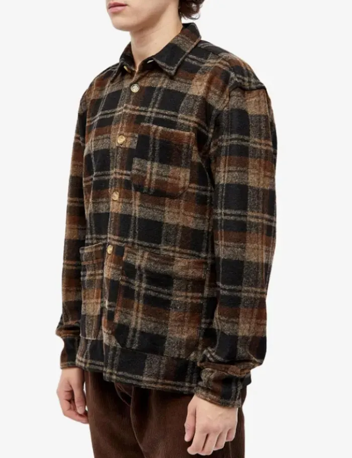 Fort Jackets IVY WOOL OVERSHIRT Brown Check 8211 Men Fort Jackets IVY WOOL OVERSHIRT Brown Check 8211 Men
