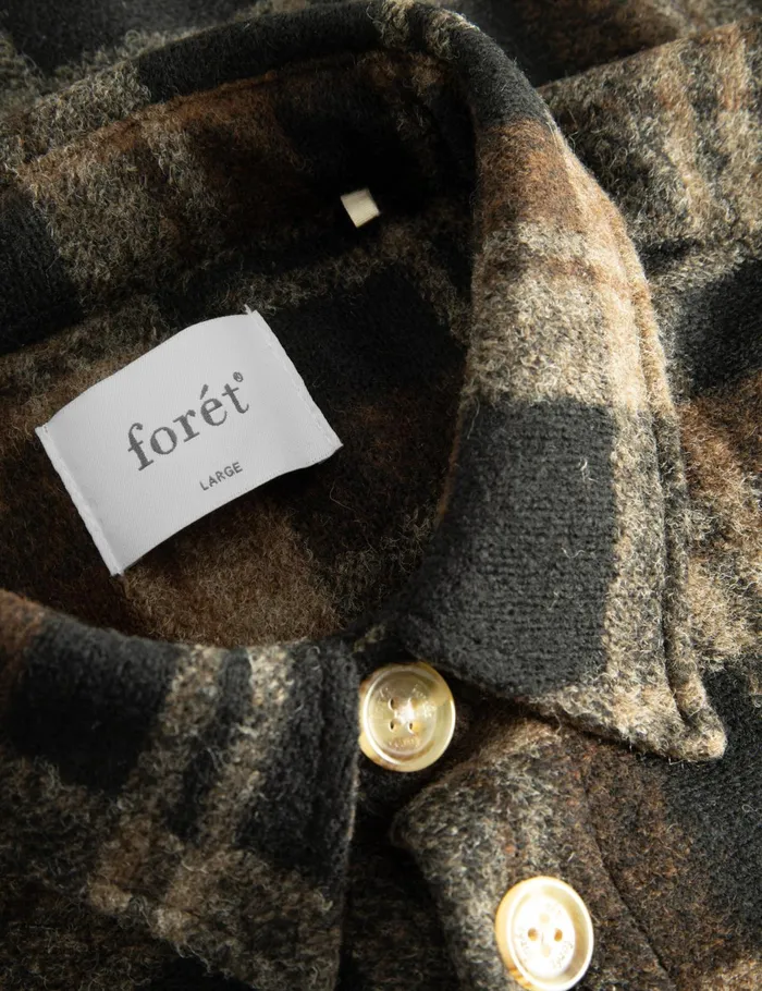 Fort Jackets IVY WOOL OVERSHIRT Brown Check 8211 Men Fort Jackets IVY WOOL OVERSHIRT Brown Check 8211 Men