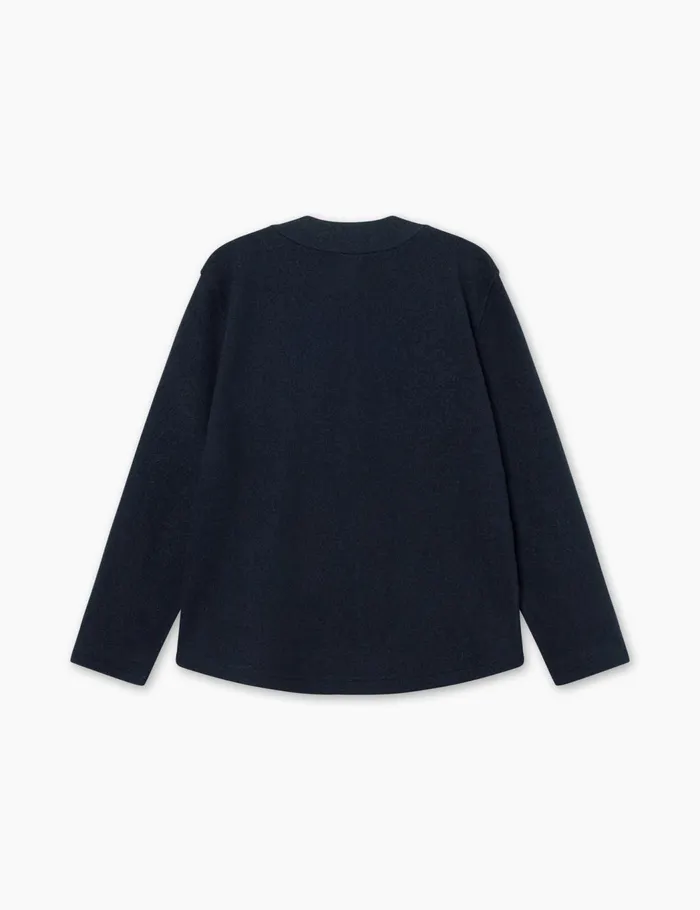 Fort Knitwear HILL WOOL CARDIGAN Navy 8211 Men