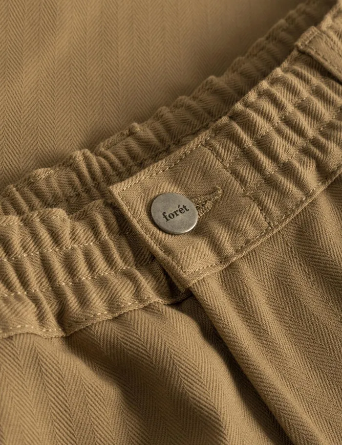Fort Pants CLAY HERRINGBONE PANTS Khaki 8211 Men