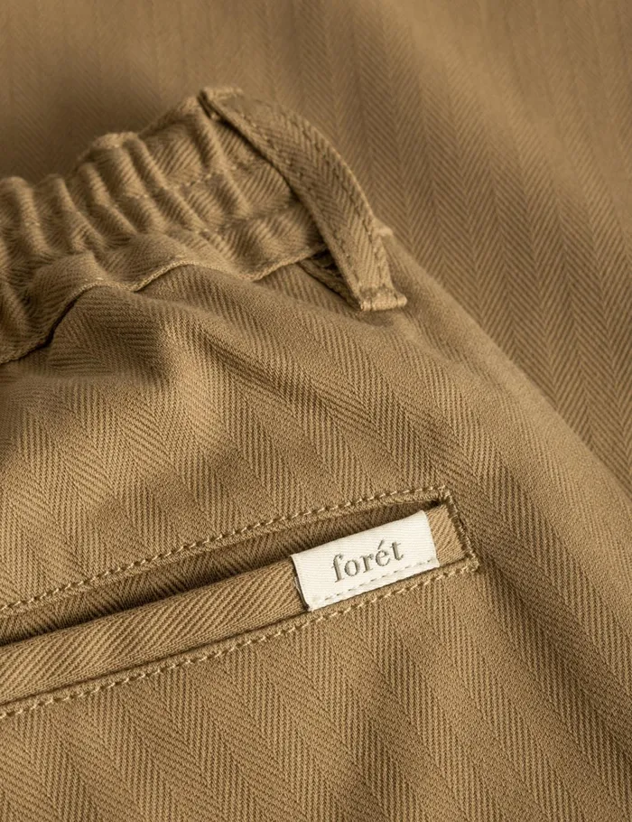 Fort Pants CLAY HERRINGBONE PANTS Khaki 8211 Men