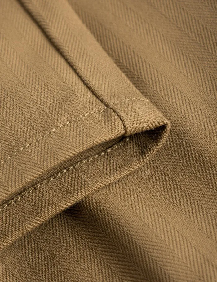 Fort Pants CLAY HERRINGBONE PANTS Khaki 8211 Men
