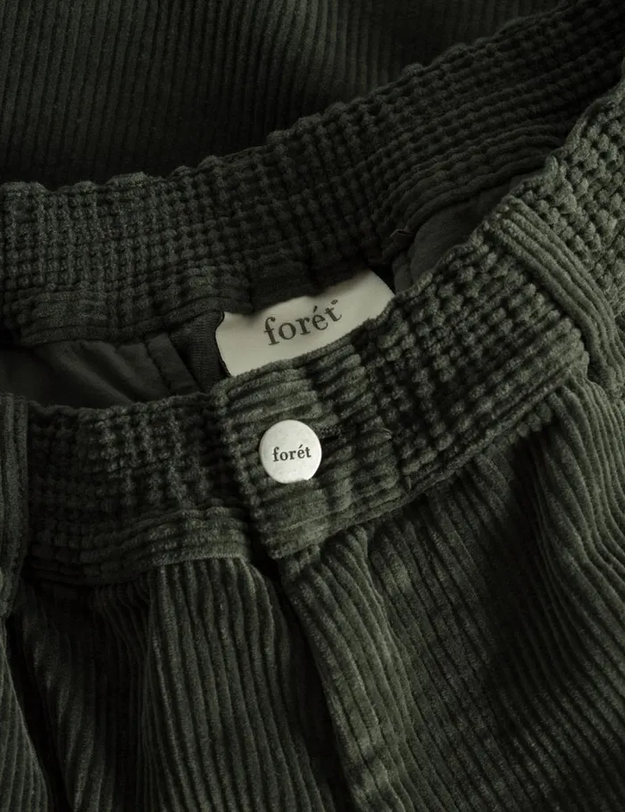 Fort Pants CLAY PANTS Dark Moss Corduroy 8211 Men