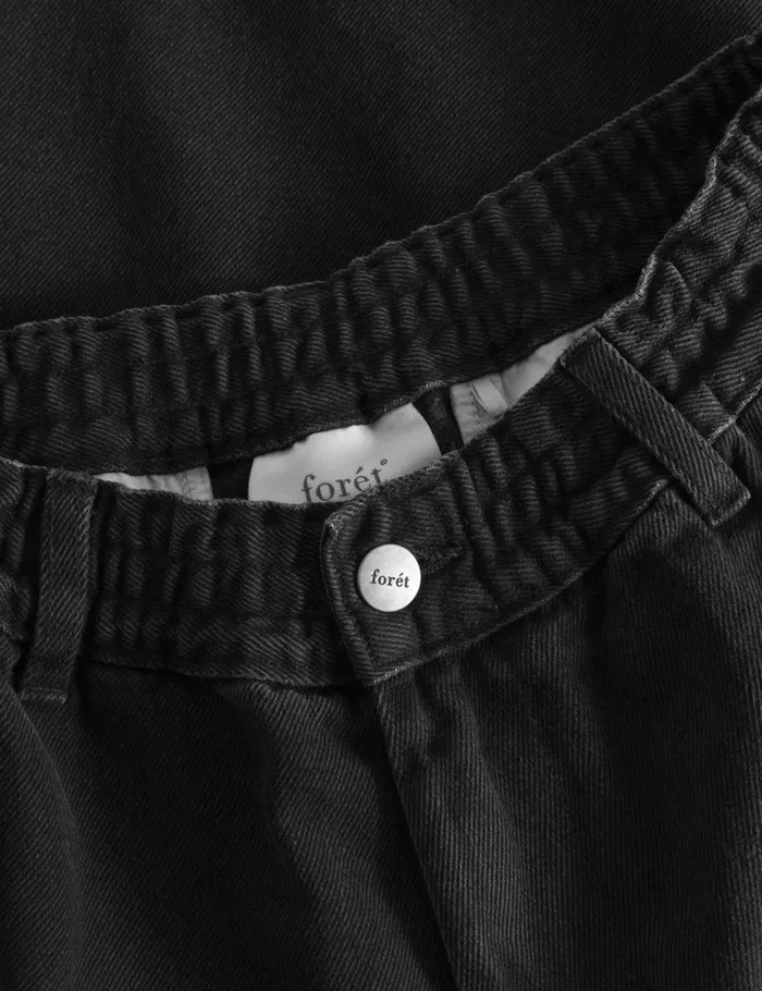 Fort Pants CLAY PANTS Washed Black Denim 8211 Men Fort Pants CLAY PANTS Washed Black Denim 8211 Men