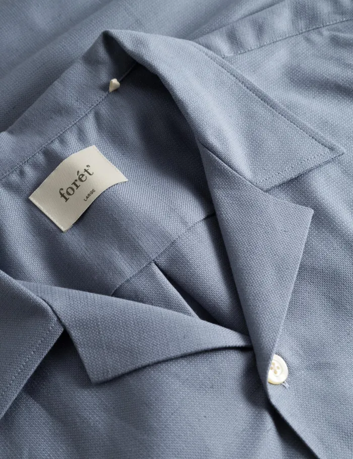Fort Shirts BASIN SS SHIRT Vintage Blue 8211 Men Fort Shirts BASIN SS SHIRT Vintage Blue 8211 Men