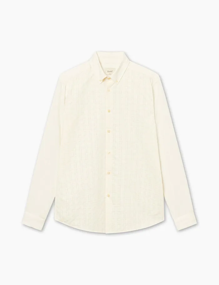 Fort Shirts DAWN JACQUARD MIX SHIRT Cloud 8211 Men