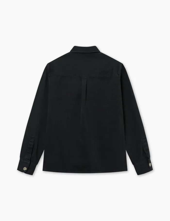 Fort Shirts FELLOW TWILL SHIRT Washed Black 8211 Men Fort Shirts FELLOW TWILL SHIRT Washed Black 8211 Men
