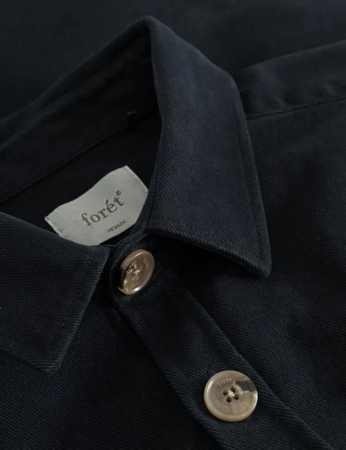 Fort Shirts FELLOW TWILL SHIRT Washed Black 8211 Men Fort Shirts FELLOW TWILL SHIRT Washed Black 8211 Men