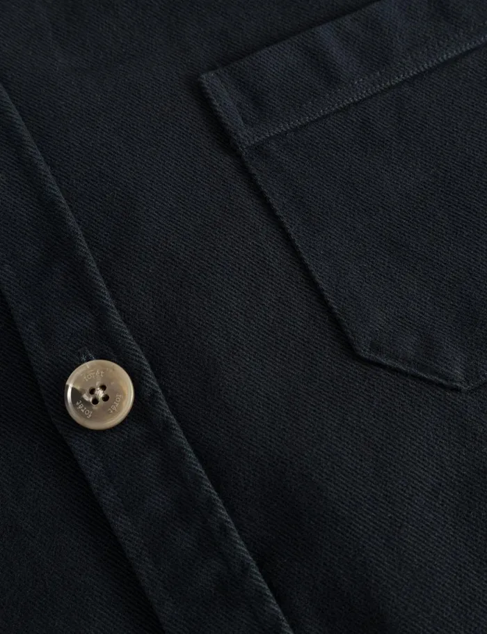 Fort Shirts FELLOW TWILL SHIRT Washed Black 8211 Men Fort Shirts FELLOW TWILL SHIRT Washed Black 8211 Men