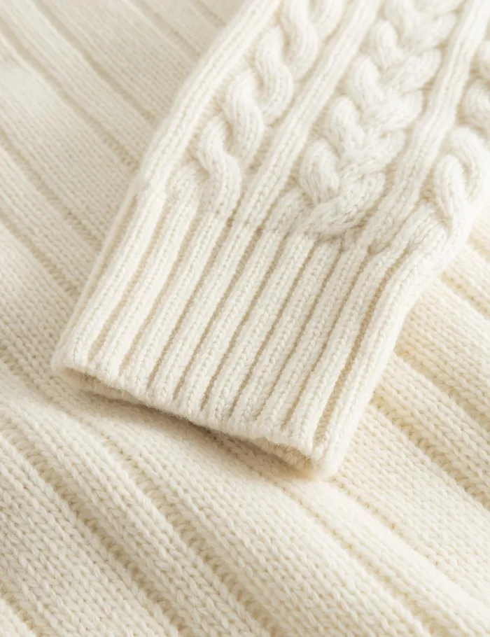 Fort Sweatshirts HYBRID CABLE CARDIGAN Cloud 8211 Men Fort Sweatshirts HYBRID CABLE CARDIGAN Cloud 8211 Men