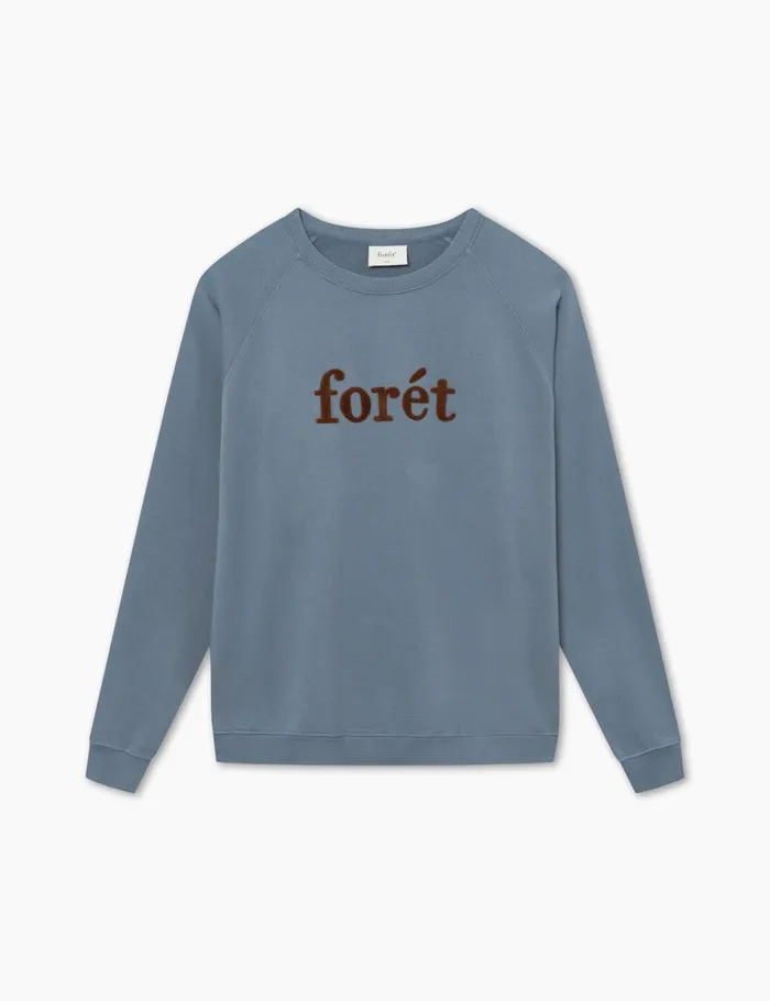 Fort Sweatshirts SPRUCE SWEATSHIRT Vintage Blue 8211 Men