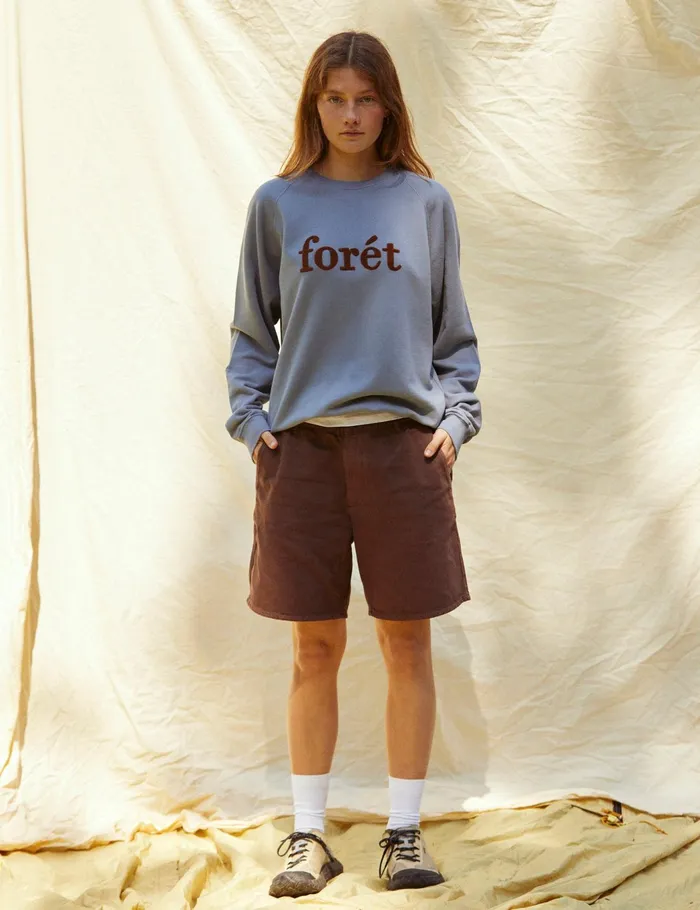 Fort Sweatshirts SPRUCE SWEATSHIRT Vintage Blue 8211 Men Fort Sweatshirts SPRUCE SWEATSHIRT Vintage Blue 8211 Men
