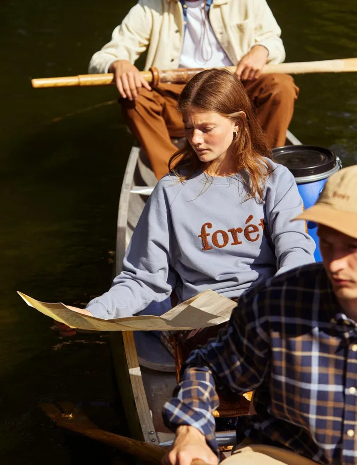 Fort Sweatshirts SPRUCE SWEATSHIRT Vintage Blue 8211 Men Fort Sweatshirts SPRUCE SWEATSHIRT Vintage Blue 8211 Men
