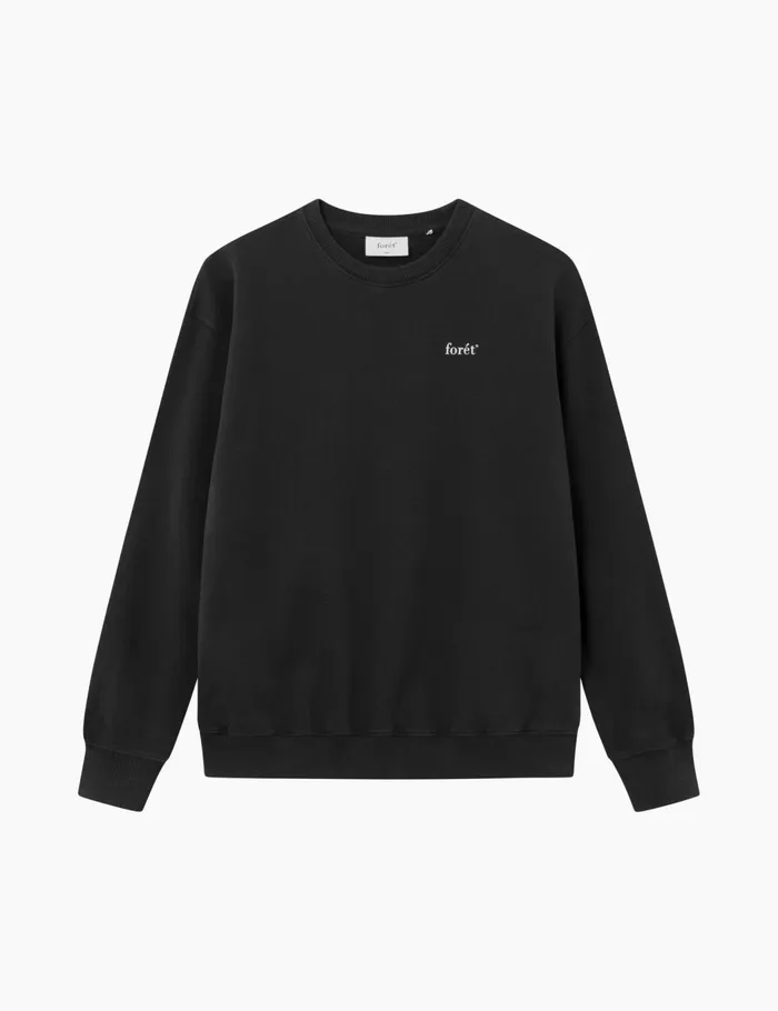 Fort Sweatshirts STILL SWEATSHIRT Washed Black 8211 Men
