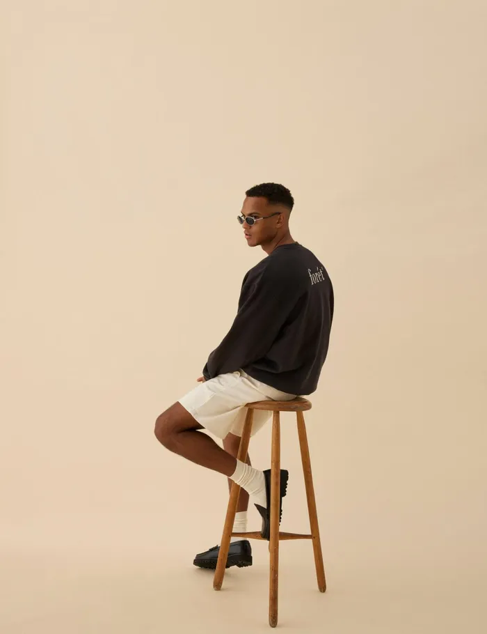 Fort Sweatshirts STILL SWEATSHIRT Washed Black 8211 Men Fort Sweatshirts STILL SWEATSHIRT Washed Black 8211 Men