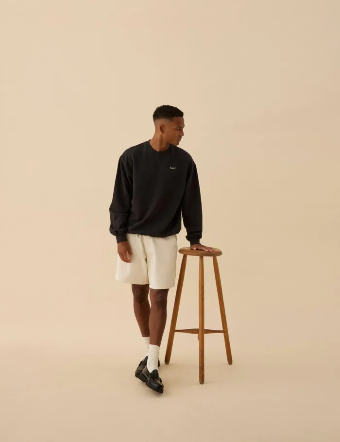 Fort Sweatshirts STILL SWEATSHIRT Washed Black 8211 Men Fort Sweatshirts STILL SWEATSHIRT Washed Black 8211 Men
