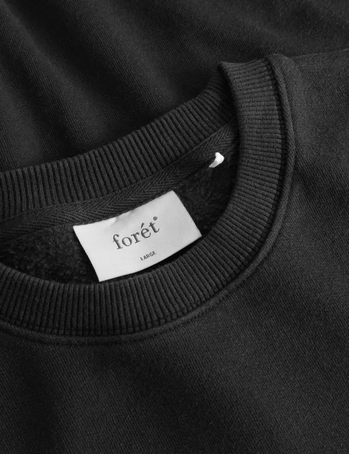 Fort Sweatshirts STILL SWEATSHIRT Washed Black 8211 Men Fort Sweatshirts STILL SWEATSHIRT Washed Black 8211 Men