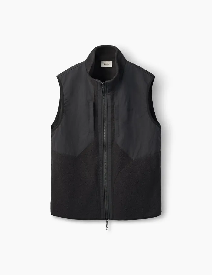 Fort Vests PICNIC POLARTEC FLEECE VEST Black 8211 Men