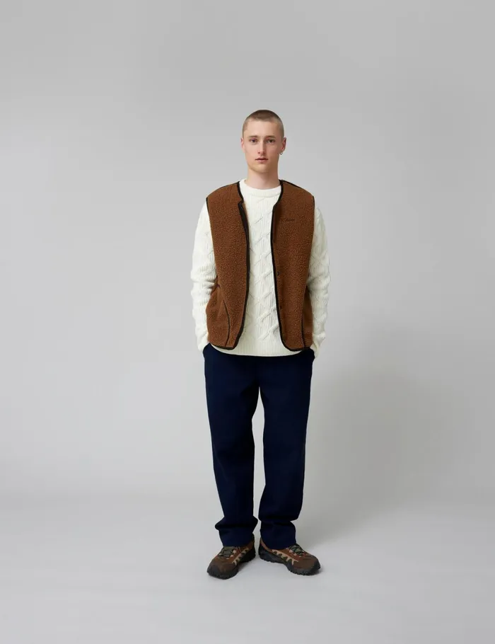 Fort Vests TULIP SHERPA FLEECE VEST Brown 8211 Men Fort Vests TULIP SHERPA FLEECE VEST Brown 8211 Men