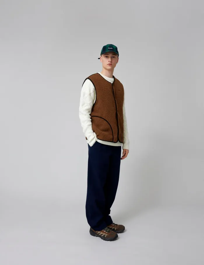 Fort Vests TULIP SHERPA FLEECE VEST Brown 8211 Men Fort Vests TULIP SHERPA FLEECE VEST Brown 8211 Men