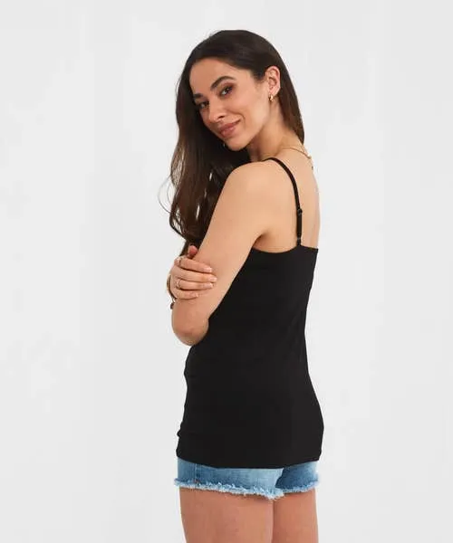 Forever Joe8217s Essential Cami BlackWhite Tops Tunics and Blouses Joebrowns Apparel